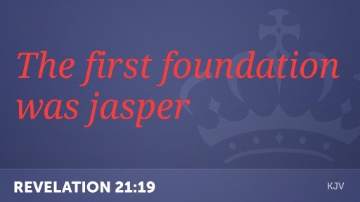 FIRST FOUNDATION JASPER STONE